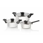 Bauer 6pc Strainer Set | Stainless Steel Pot Set