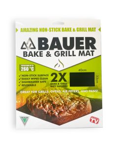 Bauer Bake & Grill Mat 2 Pack | Non-Stick Cooking Mat