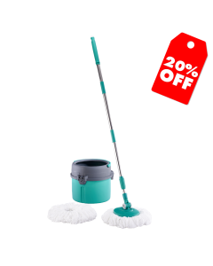 DEMO | Floorwiz Spin Tech Mop | Microfibre Mop with Wash & Dry Bucket
