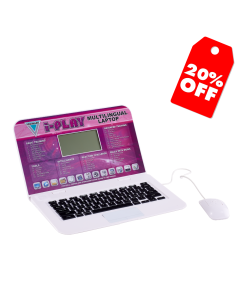 DEMO | I-play Multilingual Laptop Pink | Educational Learning Toy