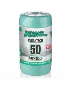 Microwiz Cleantech 50 Roll Pack | Microfibre Cleaning Cloth Roll