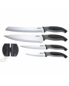 Shogun 5pc kitchen knife and sharpener set | Kitchen Knives with Knife Sharpener