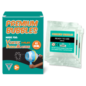 i-Play Vortex Premium Bubble Solution | 6 x 59ml Refill Bubble Solution