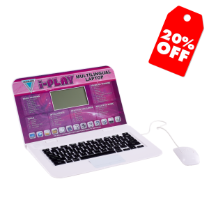 DEMO | I-play Multilingual Laptop Pink | Educational Learning Toy